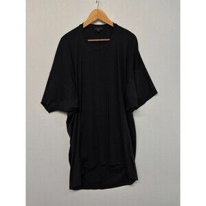 COS Women Oversized T-Shirt Dress Size Small Dolman Sleeve Black C057 -2